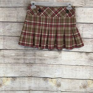 Cherokee Girls Pink/Brown Pleated Skort (L10/12)